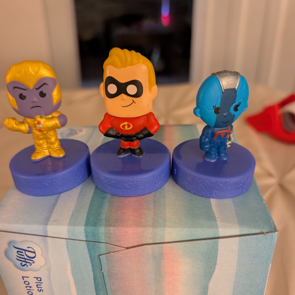 McDonald's Kids Toy Figurines with Bright Blue Bases - Disney & Pixar Characters - Picture 3 of 5